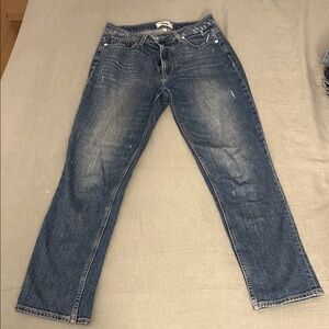 PAIGE Light Blue Straight Leg Jeans